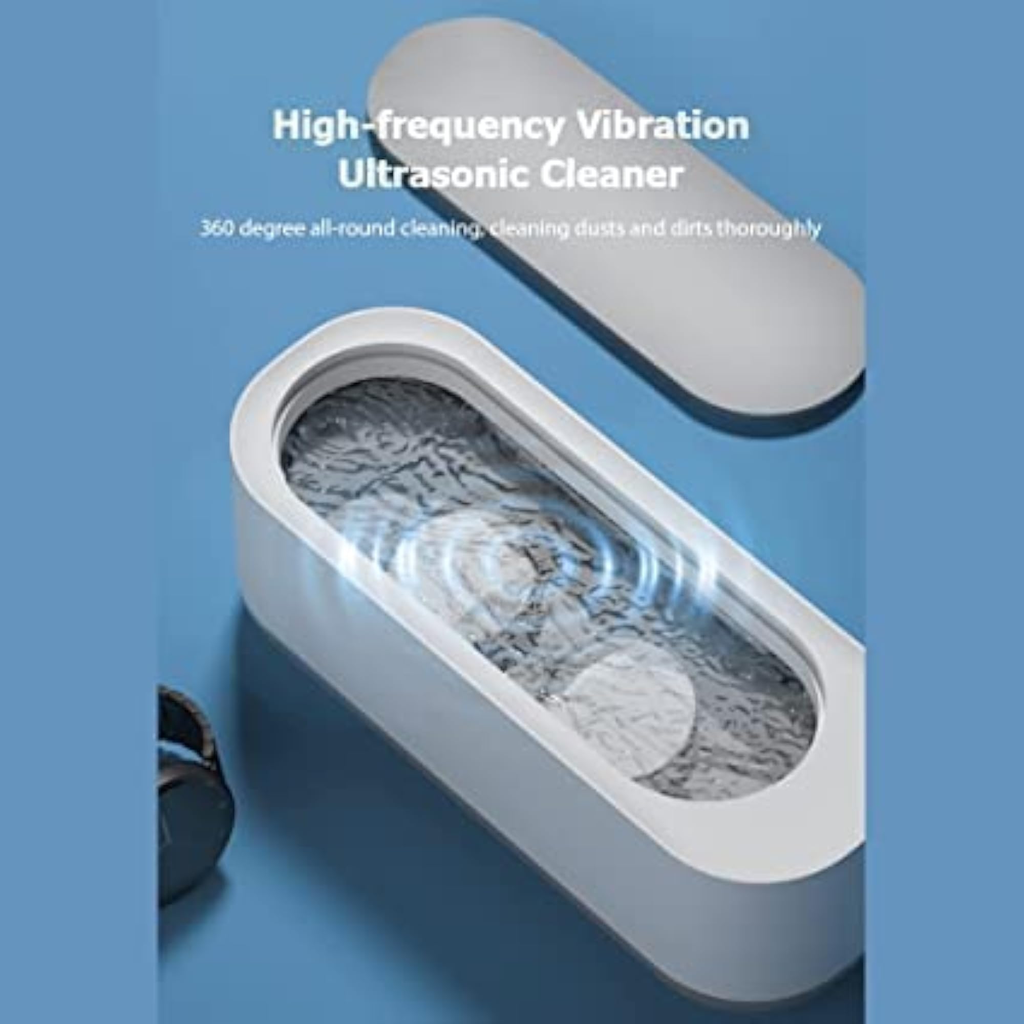 Ultra Sonic Jewelry Cleaner Machine, Portable USB Cleaning Device